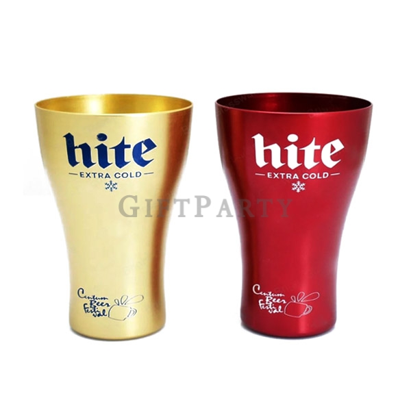 Aluminum beer mug,鋁制啤酒杯,鋁杯客製,LOGO啤酒杯,啤酒贈品,百貨冷飲贈禮,品牌聯名杯