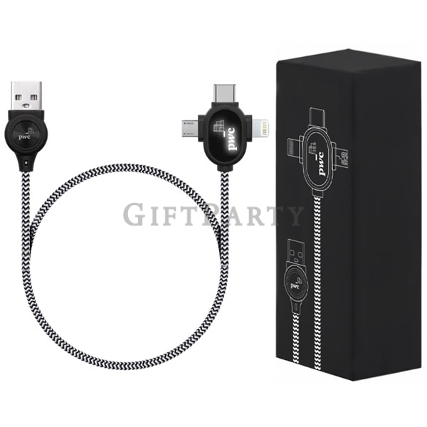 3in1 charging data cable,三合一充電數據線,展場贈品,展場禮品,客化禮品,