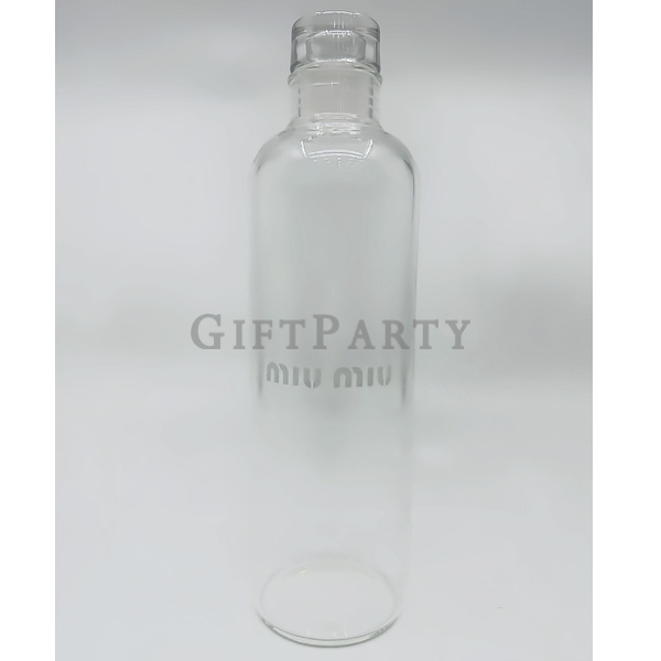 高硼硅玻璃瓶,Glass Water Bottle, Heat Resistant Glass, Miu Miu Gift, Fashion Event Swag, Luxury Gifts