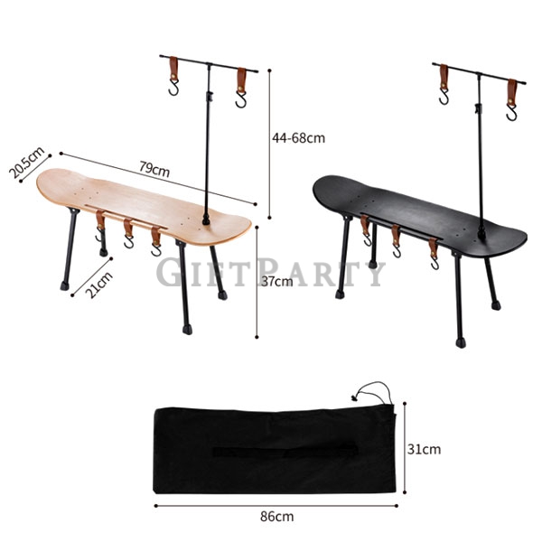 Skateboard folding table,滑板折疊桌露營折疊桌