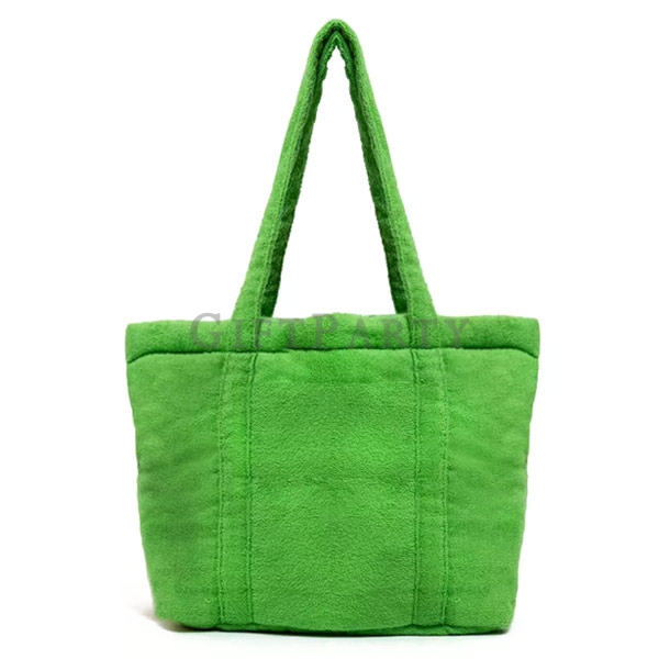 Towel Tote Bag Beach Storage Bag Summer Terry Bag,毛巾布沙灘手袋
