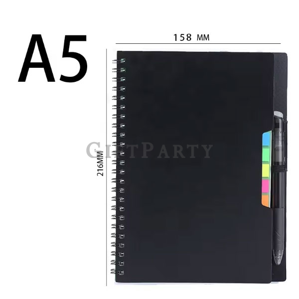A5 erasable and thick coil notebook with waterproof stone paper for writing可擦筆記本防水森岩石頭纸可重覆使用2