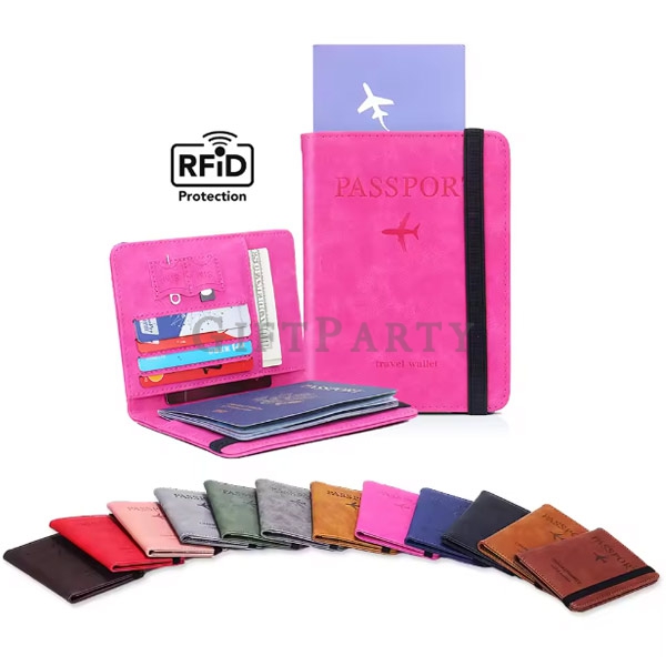 RFID Pu leather Passport Holder,RFID皮革護照夾,護照包,旅遊贈品,