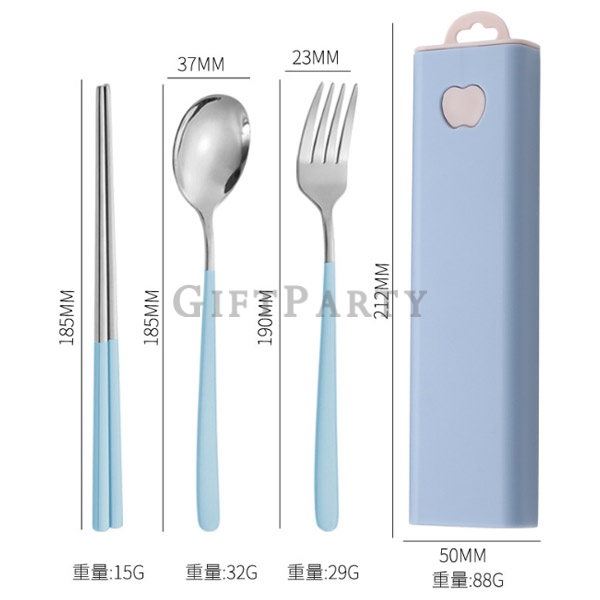 環保餐具,繡鋼餐具組,禮品,贈品,304不鏽鋼餐具組三件套