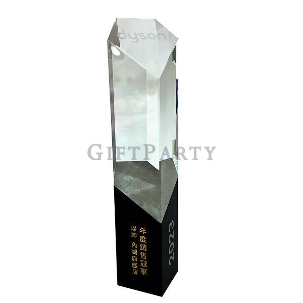 Customized crystal trophy,黑水晶獎盃,獎盃獎牌,黑水晶獎盃客製,客製化頒獎禮品,企業頒獎贈品,LOGO雷射內雕,高質感商務禮品,水晶紀念品,年度表彰禮