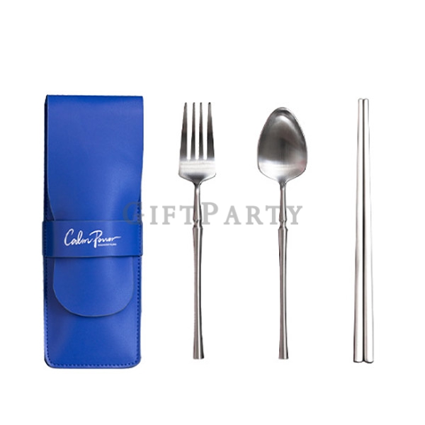 Customized gifts, promotional gifts, brand gifts, exhibition gifts,不鏽鋼餐具組皮套組2