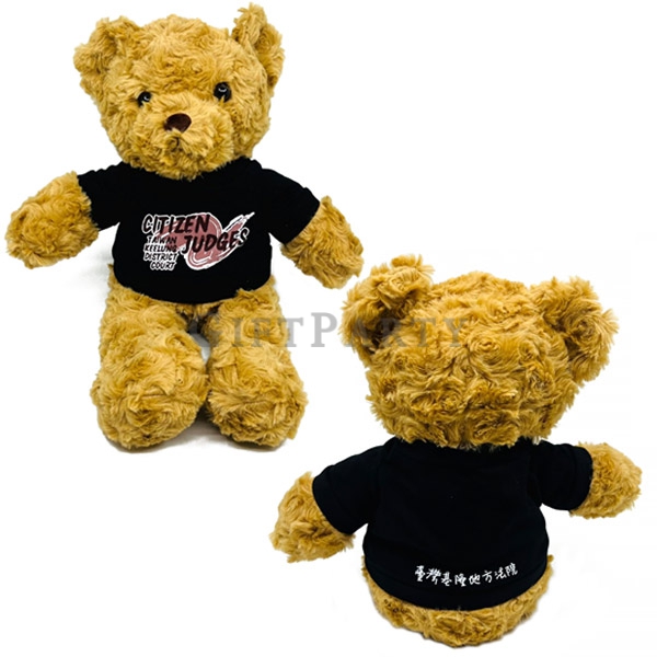 teddy bear,企業絨毛,企業公仔,客製T恤泰迪熊,客製化絨毛玩偶, LOGO T恤公仔, 品牌療癒禮品, 兒童活動贈品, 百貨滿額禮推薦, 公益贈品, 企業形象公仔
