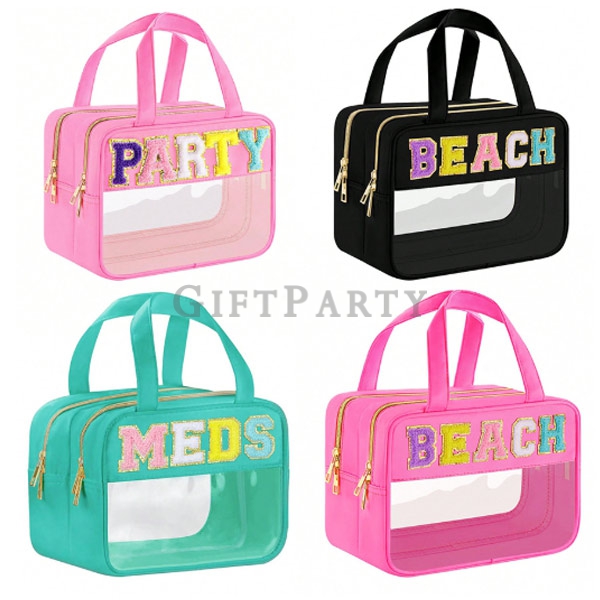 化妝包客製, LOGO化妝品贈品, PVC收納袋禮品, 百貨女性贈品, 化妝包印刷推薦客製大容量PVC化妝包收納包洗漱包
