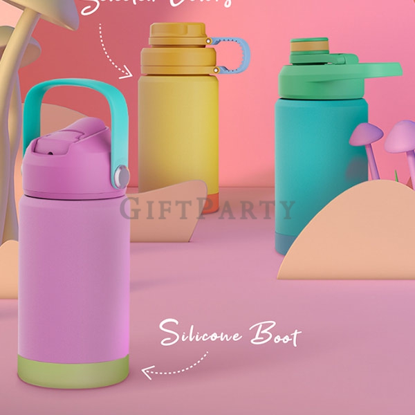 品牌贈品,潮牌贈品,精品贈品,企業贈品,304不鏽鋼保溫瓶吸嘴水壺12oz3
