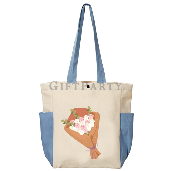 帆布提袋,撞色帆布袋,LOGO全彩燙印,活動贈品,客製化環保袋Canvas bags, contrasting color canvas bags, LOGO full color hot stamp