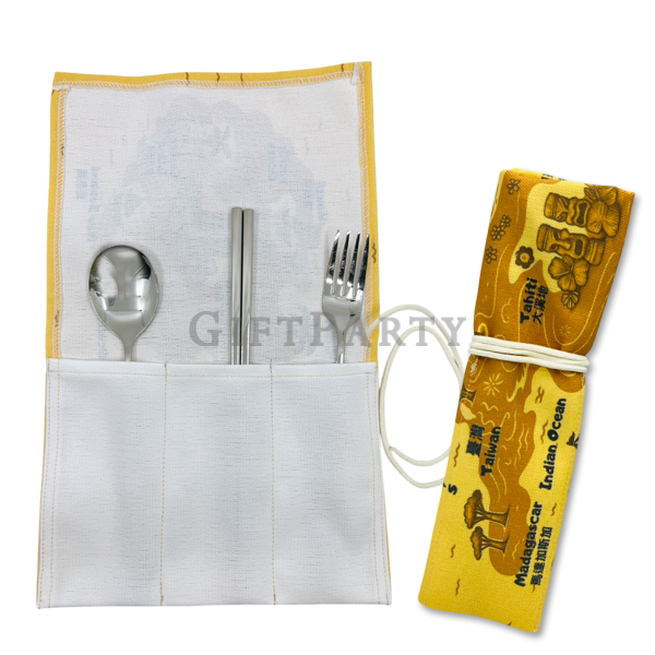 餐具組, 仿帆布餐具墊, 客製LOGO餐具, 環保餐具禮品, 企業贈品,Tableware sets, suede mats, custom logo tableware, eco-friendly