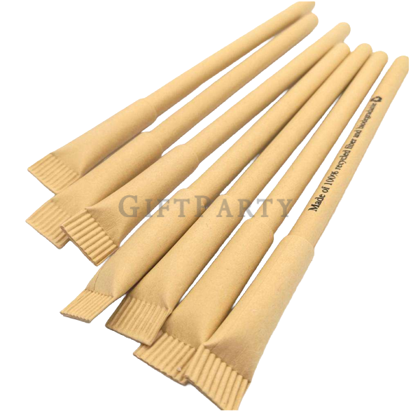 廣告輔銷品, 永續紀念品訂製, 飯店筆, 宣傳品Customized eco-friendly pens, kraft paper ballpoint pens, recycled paper rol