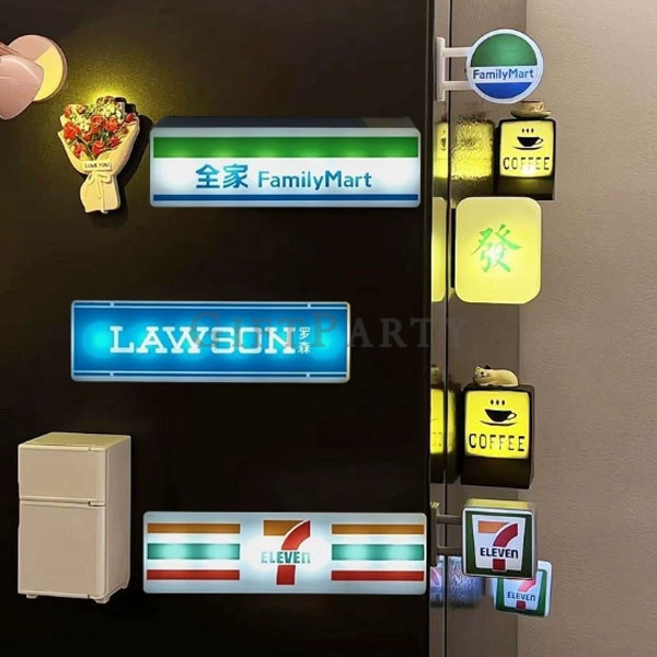 迷你長型招牌燈冰箱貼,招牌燈冰箱貼, 迷你燈箱客製, USB磁吸燈, 科技禮贈品, 企業廣告贈品, 台北客製化禮贈品,迷你招牌燈