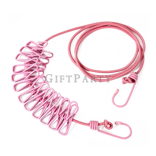 custom travel clothesline, diving giveaways, retractable line with clips, resort merchandise, bulk p