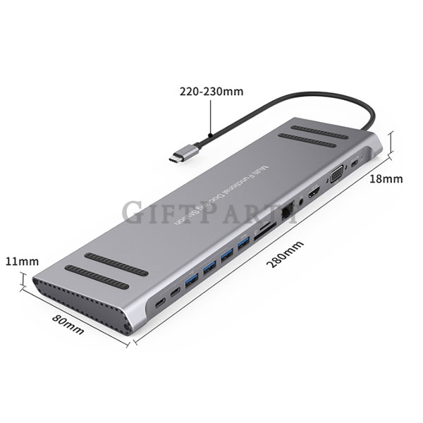 Type-CHUB,12in1-轉接HUB3,工程師禮品,剪接師禮品,攝影師禮品,